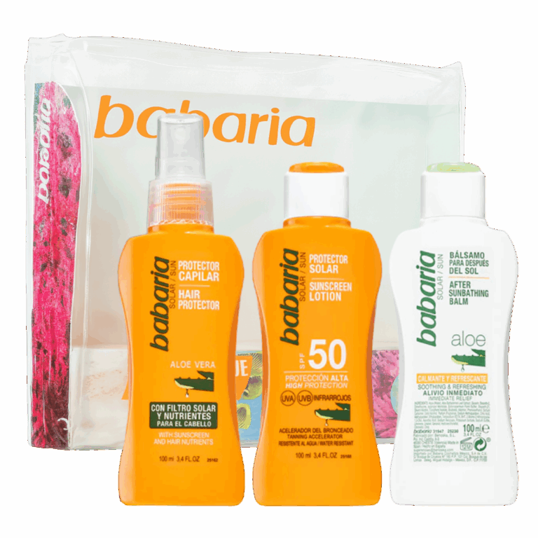 BABARIA CONJUNTO DE VIAGEM PROTEÇÃO SOLAR 3UN