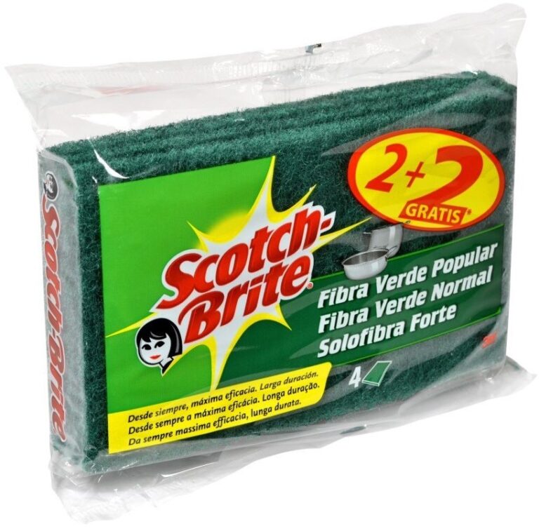 SCOTCH BRITE ESFREGÃO FIBRA VERDE 2+2 UNIDADES
