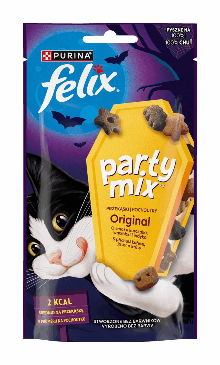 PURINA FELIX PARTY MIX SNACK ORIGINAL MIX 60G