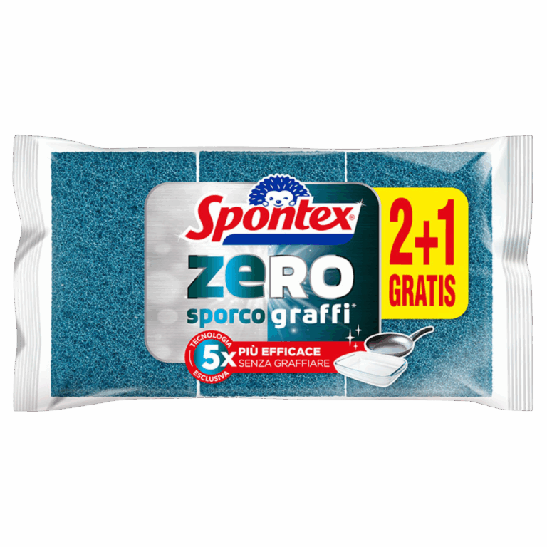 SPONTEX ÉPONGE ZÉRO RAYURE 2+1U