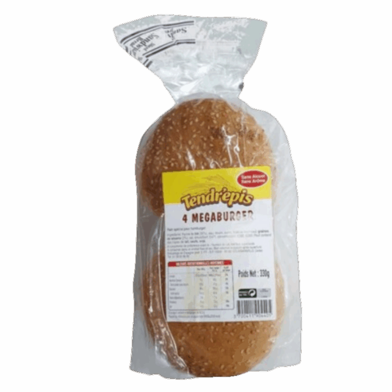 TENDRÉPIS PAINS MEGA BURGER 4U 330G