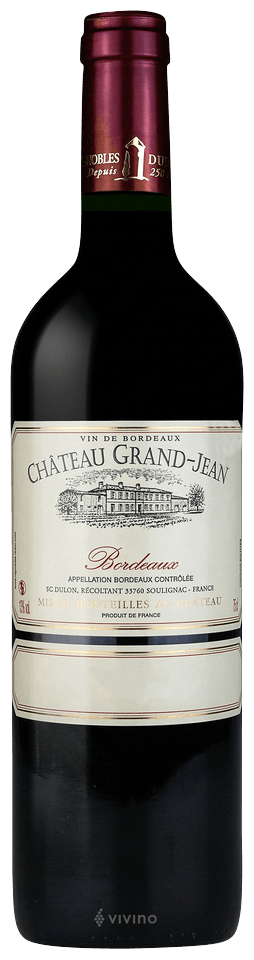 CHATEAU GRAND JEAN VINHO TINTO BORDEAUX 75CL