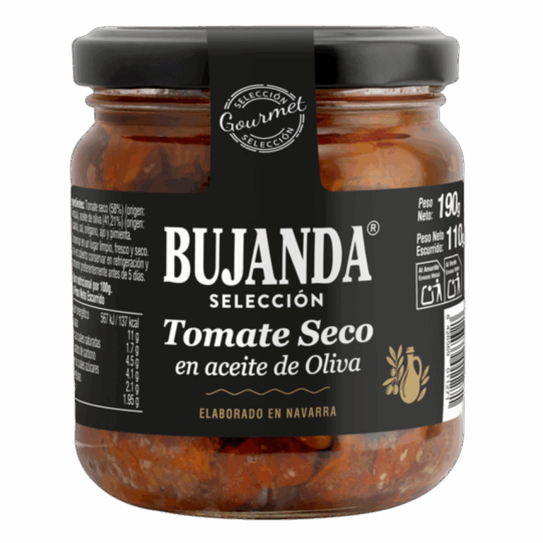BUJANDA TOMATES SÉCHÉES À L’HUILE D’OLIVE 110G