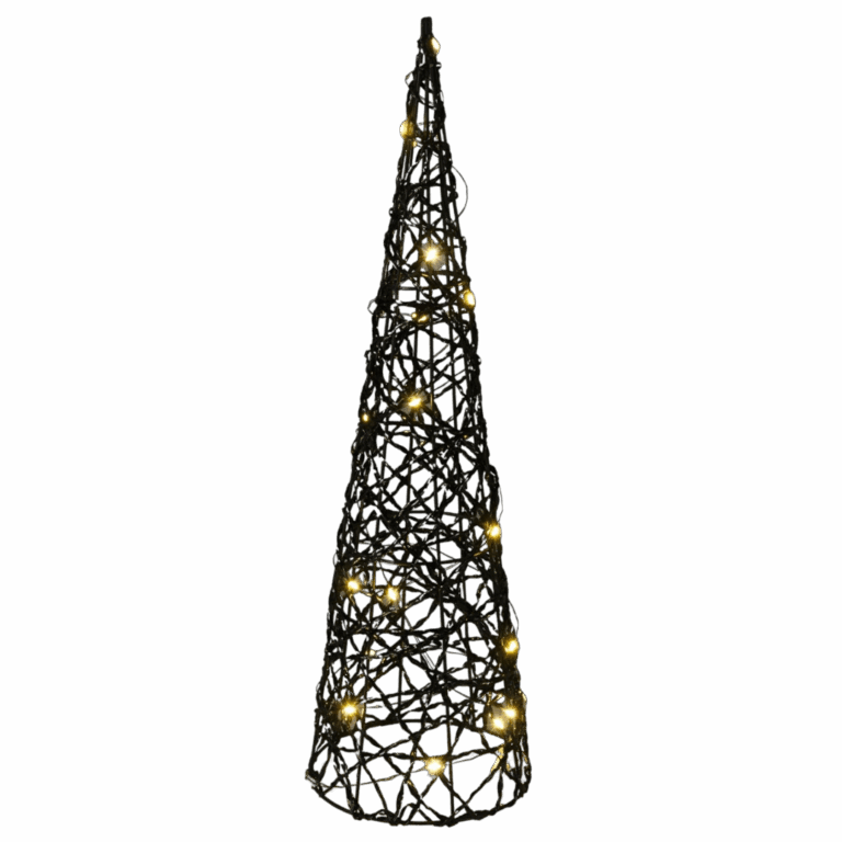   SAPIN NOIR LED 12X40CM