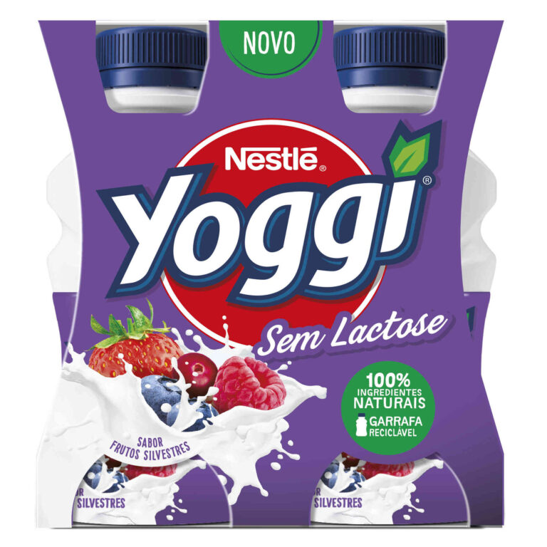 YOGGI IOGURTE LÍQUIDO S/LACTOSE FRUTOS SILVESTRES 4X160G