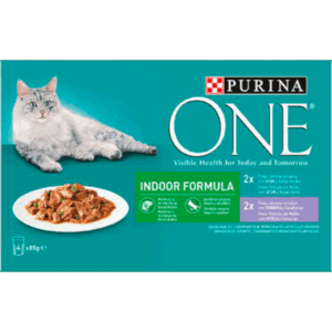 PURINA ONE INTERIEUR EN SAUCE AU THON 4X85GR (H)
