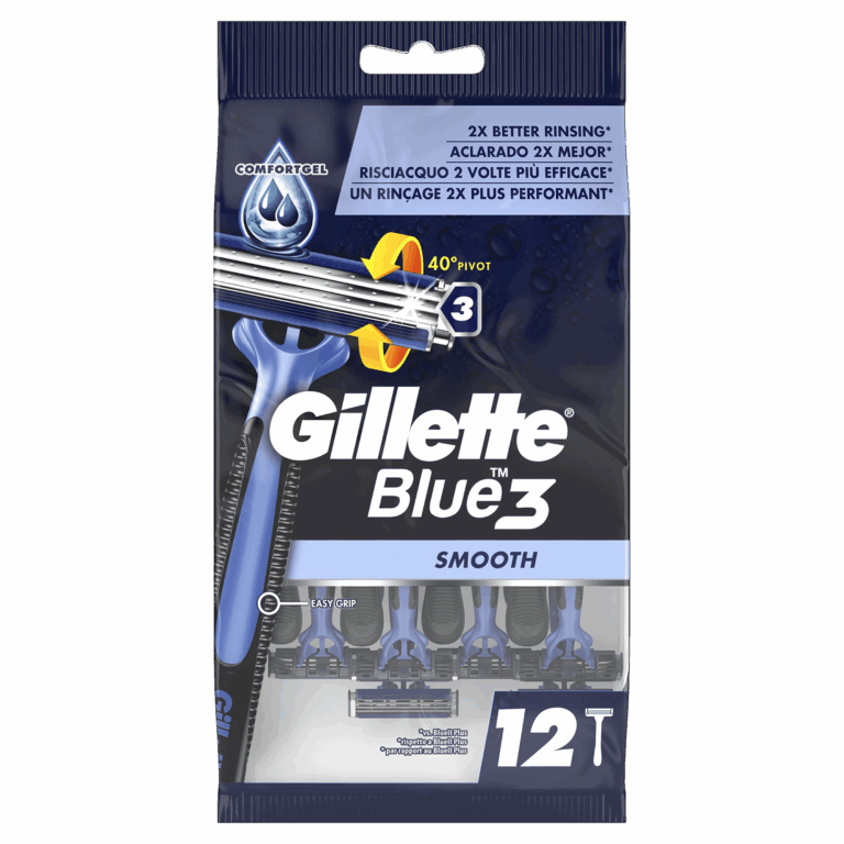 GILLETTE BLUE 3 MAQUINILLA DESECHABLE SMOOTH/SLALOM 12UD