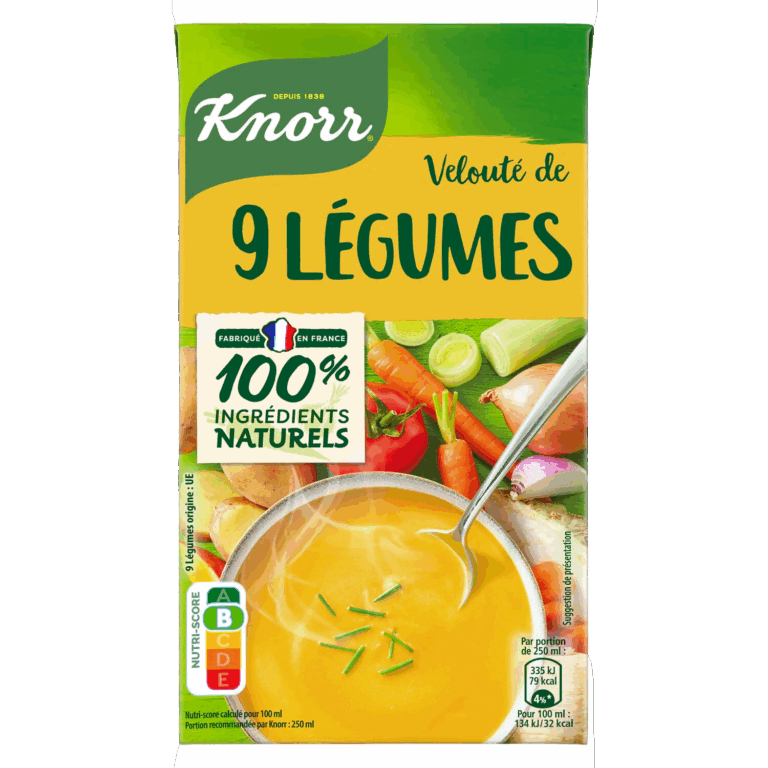 KNORR SOUPE 9 LÉGUMES 1L