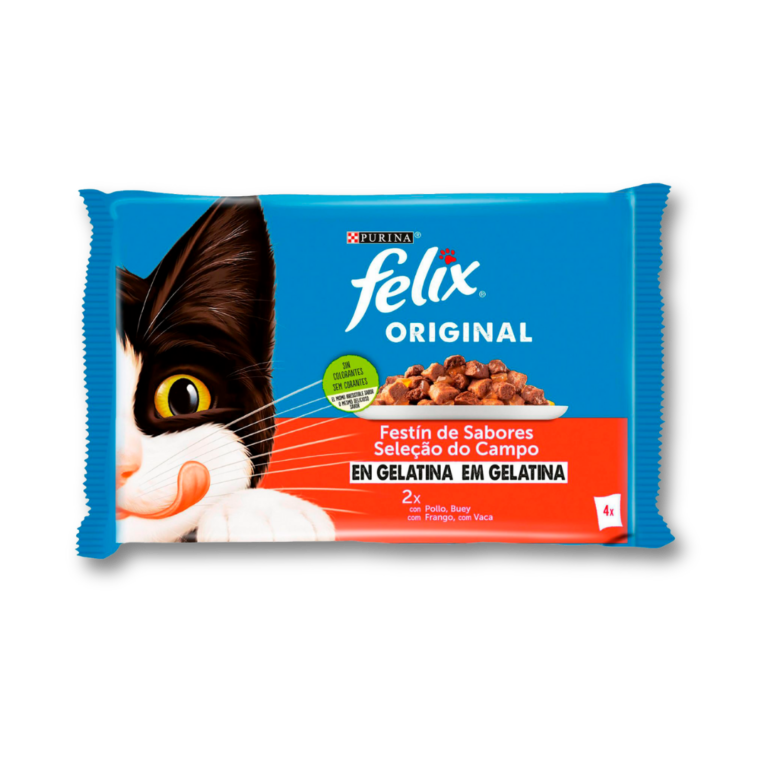 FELIX ORIGINAL GELATINAS CARNES 4X85G
