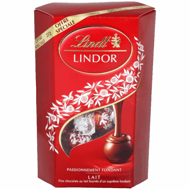 LINDT LINDOR CORNET CHOCOLAT AU LAIT 237G