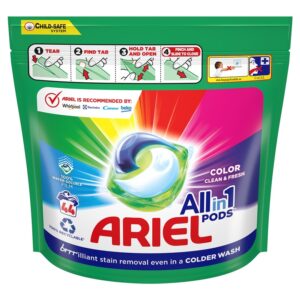 ARIEL DETERGENTE PODS ALL IN 1 COLOR 44 DOSIS