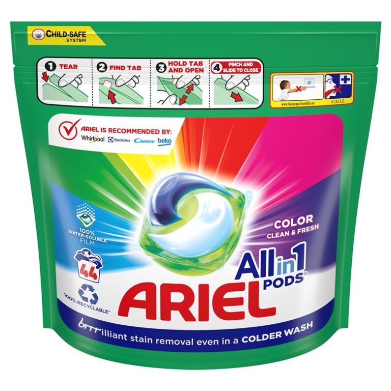 ARIEL DETERGENTE PODS ALL IN 1 COLOR 44 DOSIS