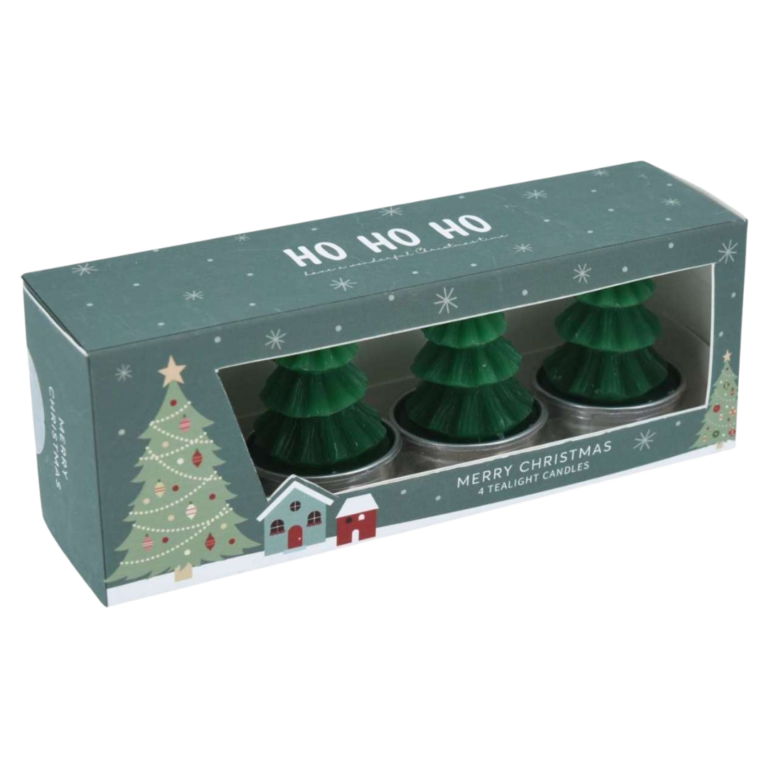  CONJUNTO VELAS ÁRVORE DE NATAL 4 PEÇAS