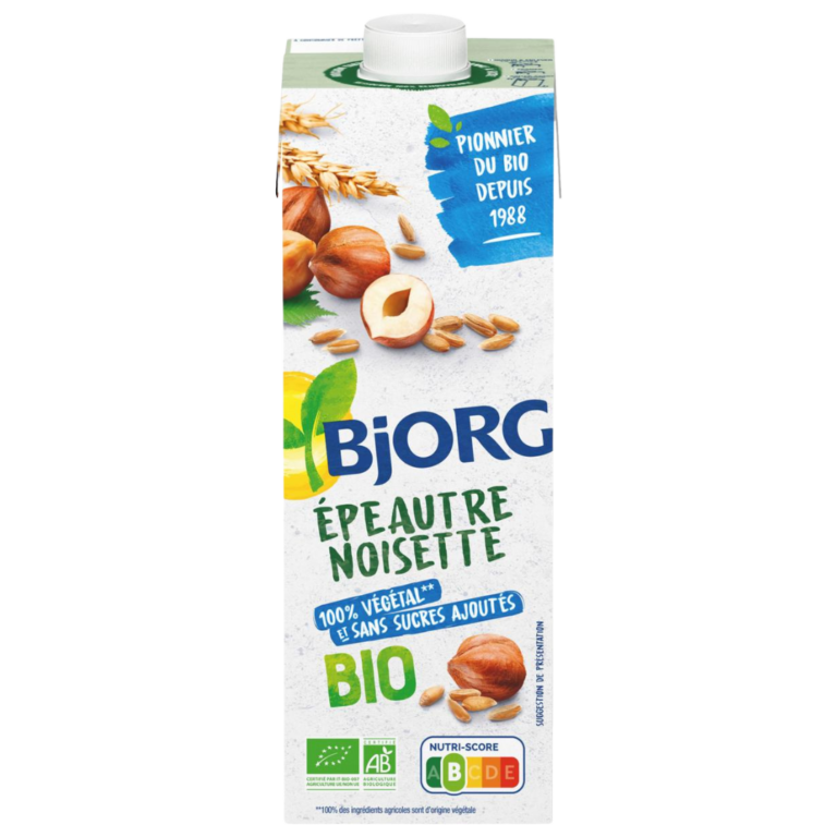 BJORG LAIT VÉGÉTAL EPEAUTRE NOISETTE BIO 1L