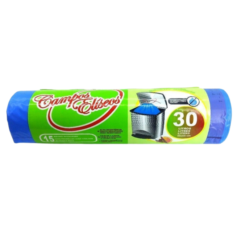 CAMPOS ELISEOS SAC POUBELLE BLEU 30L 15U