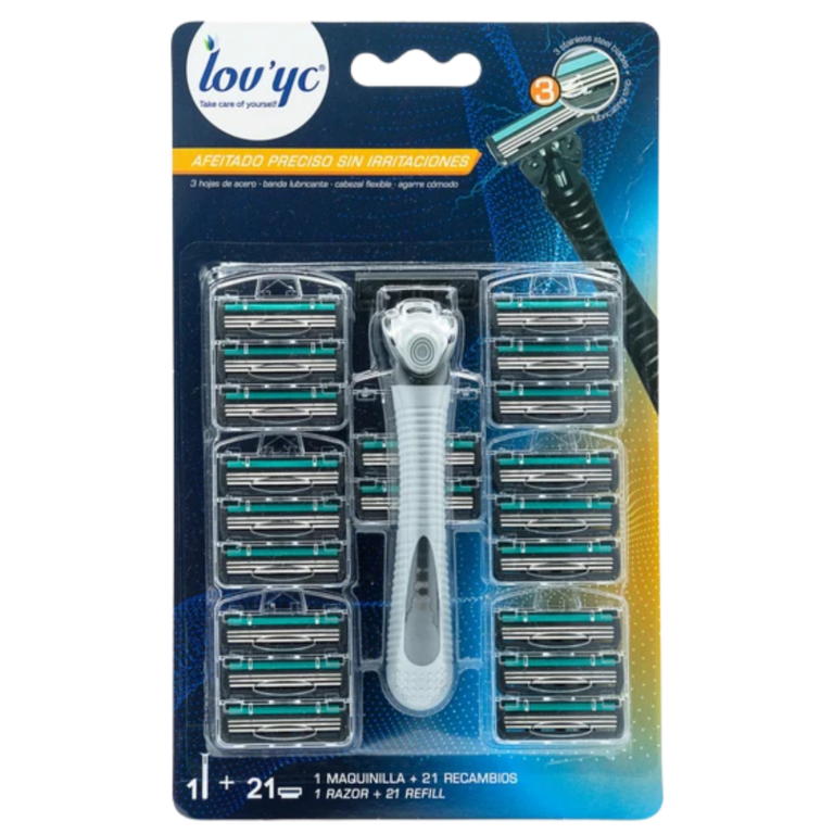 LOV'YC LÂMINA BARBEAR MASCULINA +21 UN