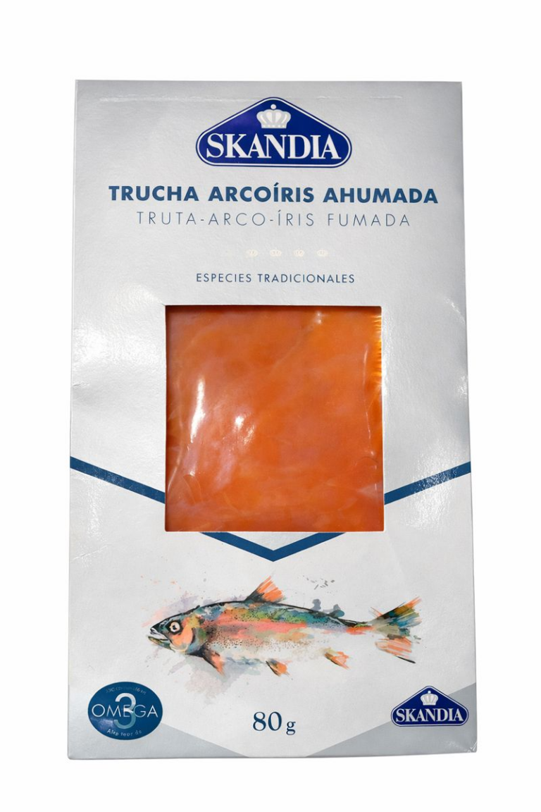 SKANDIA TRUTA ARCO ÍRIS FUMADA SOBRE 80G