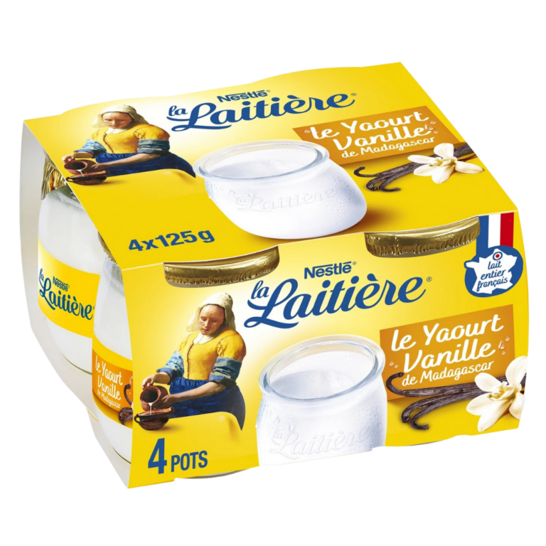 LA LAITIÈRE YAOURT AU LAIT ENTIER VANILLE 4X125G