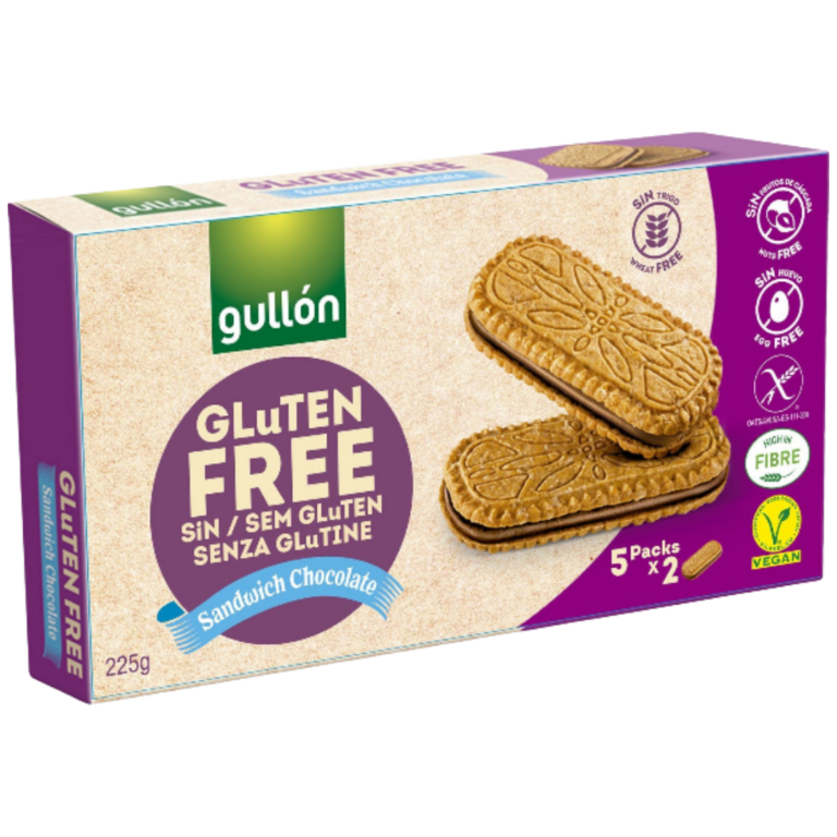 GULLON BISCUIT FOURRÉ CHOCOLAT SANS GLUTEN 225G