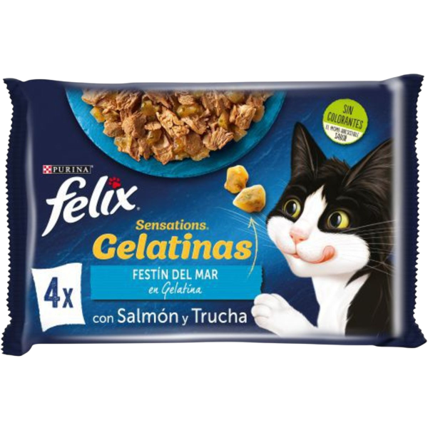 FÉLIX ORIGINAL GELATINAS DE PEIXE 4X85G