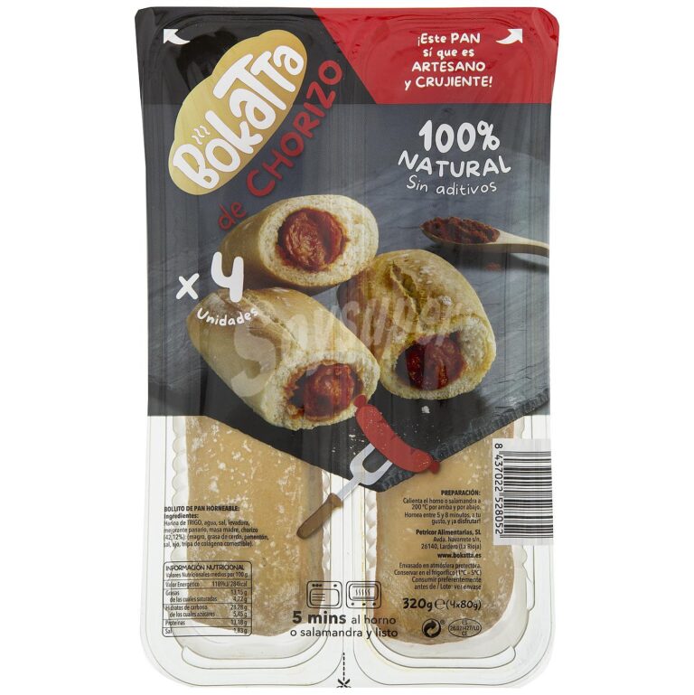 BOKATTA  CHOURIÇO 4X80G 320G