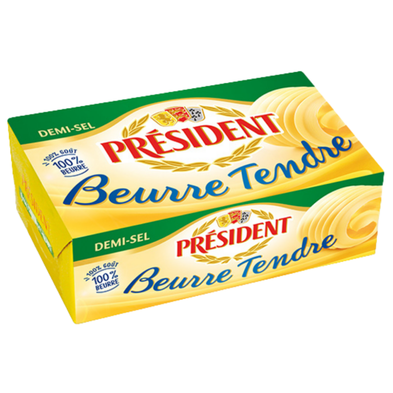 PRÉSIDENT BEURRE TENDRE DEMI-SEL 250G