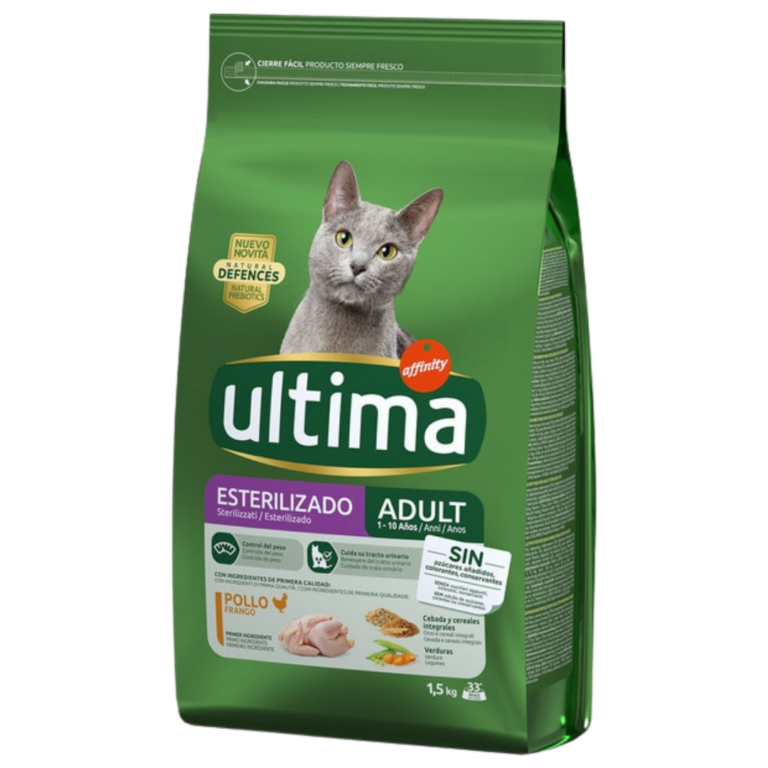 ULTIMA POULET STÉRILISÉ ADULTE ET RIZ 1,5KG