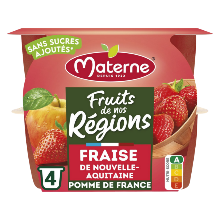 MATERNE COMPOTE DE FRAISE 97G 4U