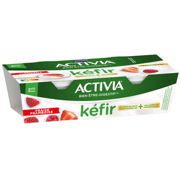 ACTIVIA KEFIR FRAISE FRAMBOISE 2X150G
