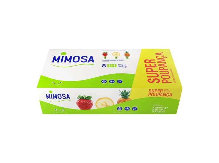 MIMOSA IOGURTE AROMA MOR/AN/BAN 8X120G