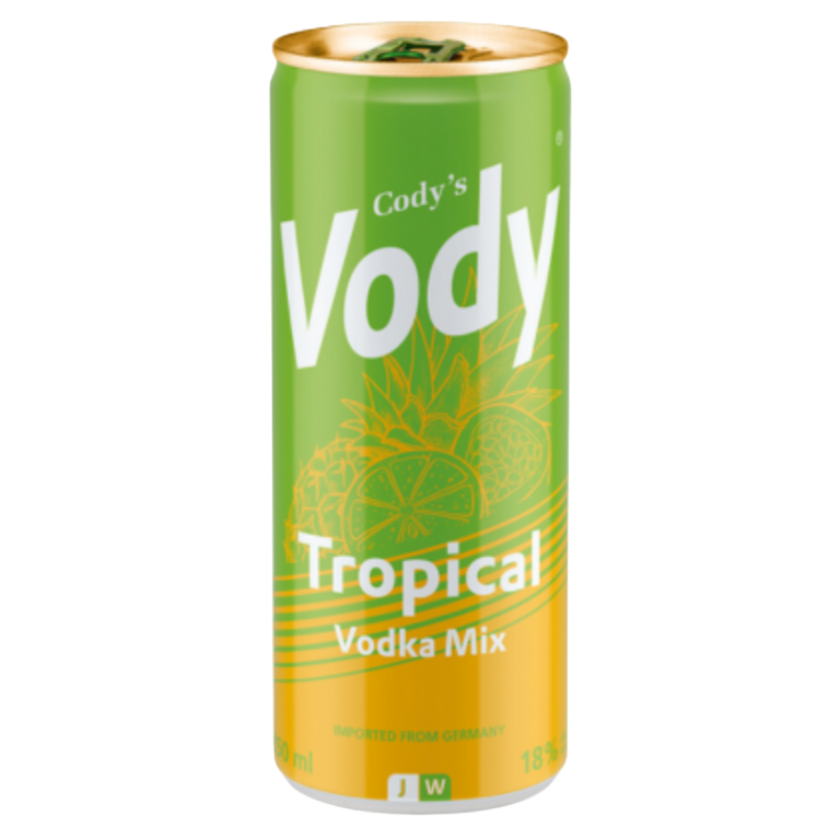 VODY TROPICAL VODKA MIX 18% 25CL