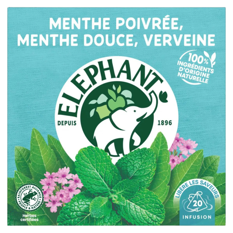 ELEPHANT INFUSION MENTHE VERVEINE 20 SACHETS