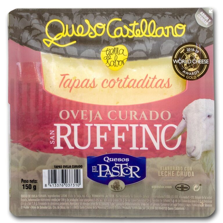 EL PASTOR TAPAS DE OVELHA CURADO RUFFINO 140G