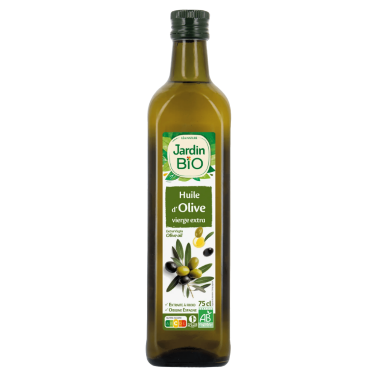JARDIN BIO HUILE D'OLIVE VIERGE EXTRA BIO 75CL