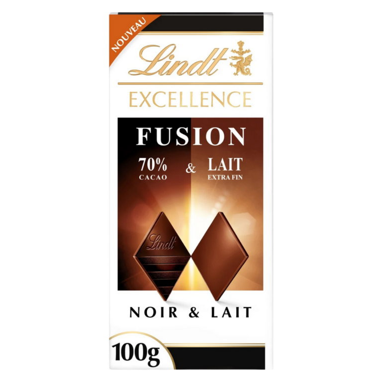 LINDT EXCELLENCE FUSION NOIR & LAIT 100G