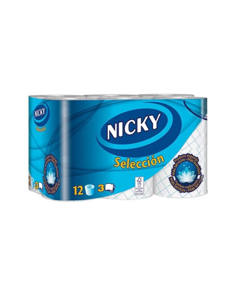 NICKY SÉLECTION DE PAPIER TOILETTE 12R 3C