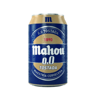 MAHOU CERVEZA TOSTADA 0,0 LATA 33 CL