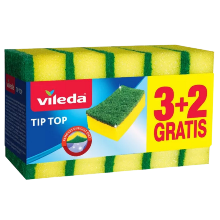 VILEDA ESFREGÃO TIP TOP MULTIUSOS 3+2 UN