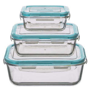 5FIVE SET 3 TUPPERS CUADRADO BOROSI CLIPEAT