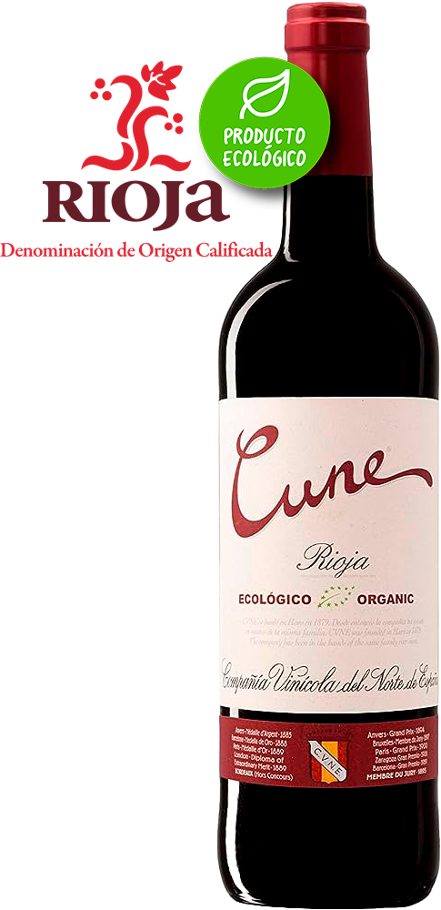 CUNE VINO TINTO ECOLÓGICO D.O. RIOJA 75CL