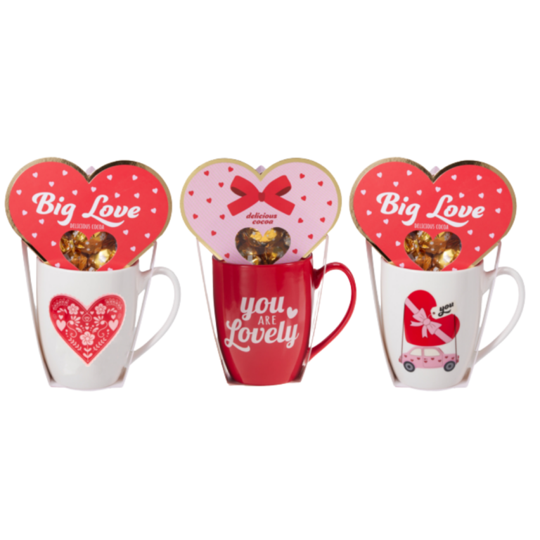 BECKY'S CANECA SÃO VALENTIM + CHOCOLATES 40G