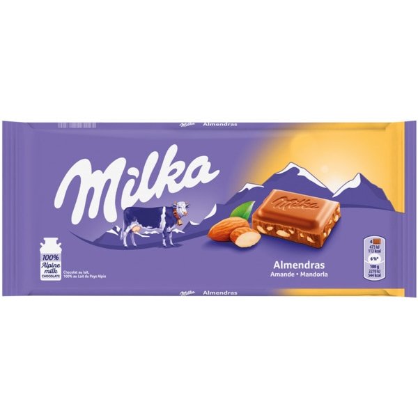 MILKA CHOCOLATE CON ALMENDRAS 125G