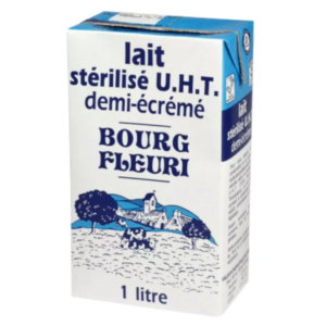 BOURG FLEURI LAIT DEMI-ÉCRÉMÉ UHT 1L