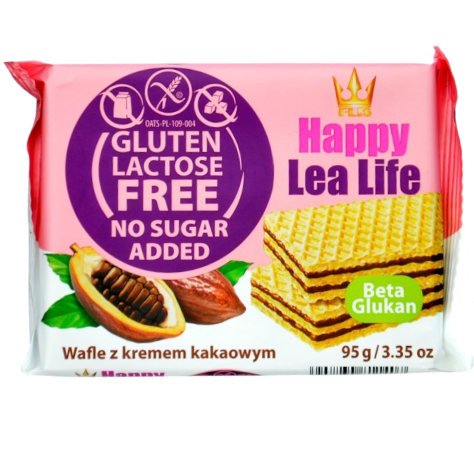 HAPPY LEA GAUFRETTE CHOCO SANS GLUTEN 95G