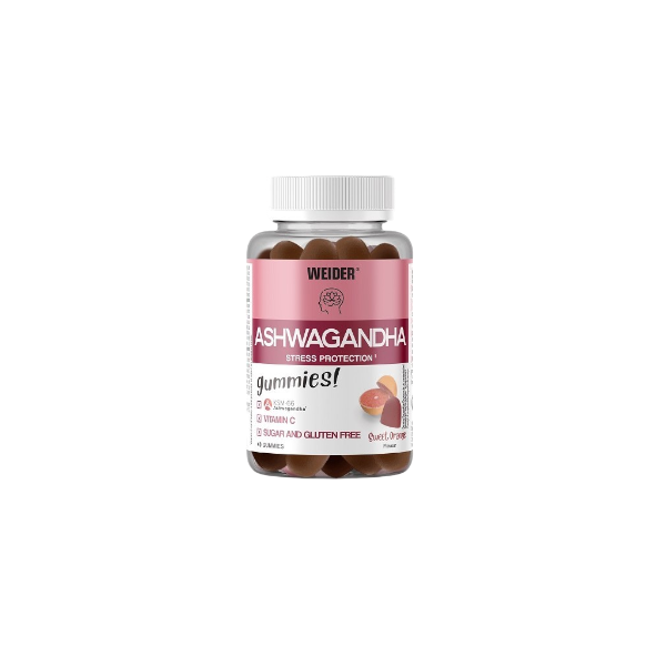 WEIDER GUMMIES ASHWAGANDHA ORANGE 40U