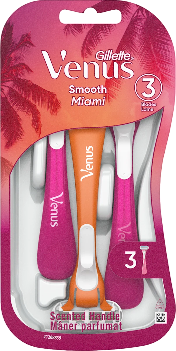 GILLETTE VENUS MÁQ DE BARBEAR DESCARTÁVEL MIAMI 3UN