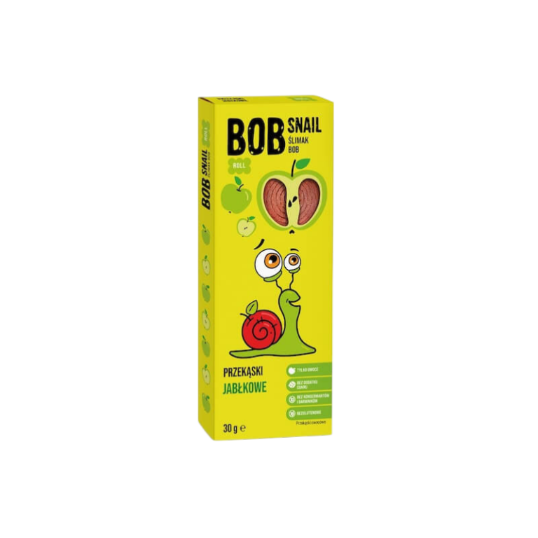 BOB SNAIL ROLINHOS DE FRUTA SABOR MAÇÃ 30G