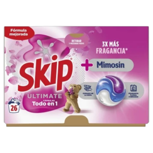 SKIP DETERGENTE CÁPSULAS ULTIMATE MIMOSÍN 26 DOSIS