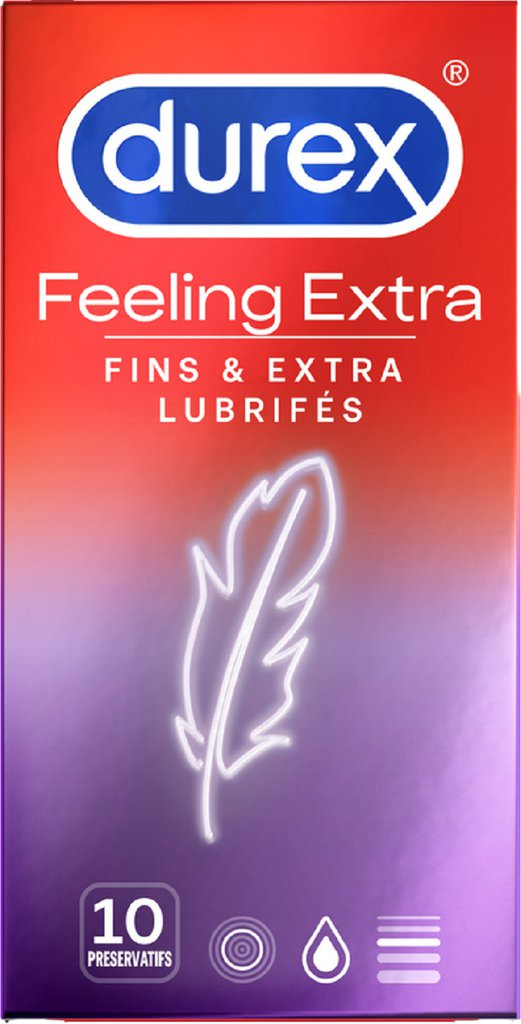 DUREX PRÉSERVATIFS EXTRA FEELING 10U