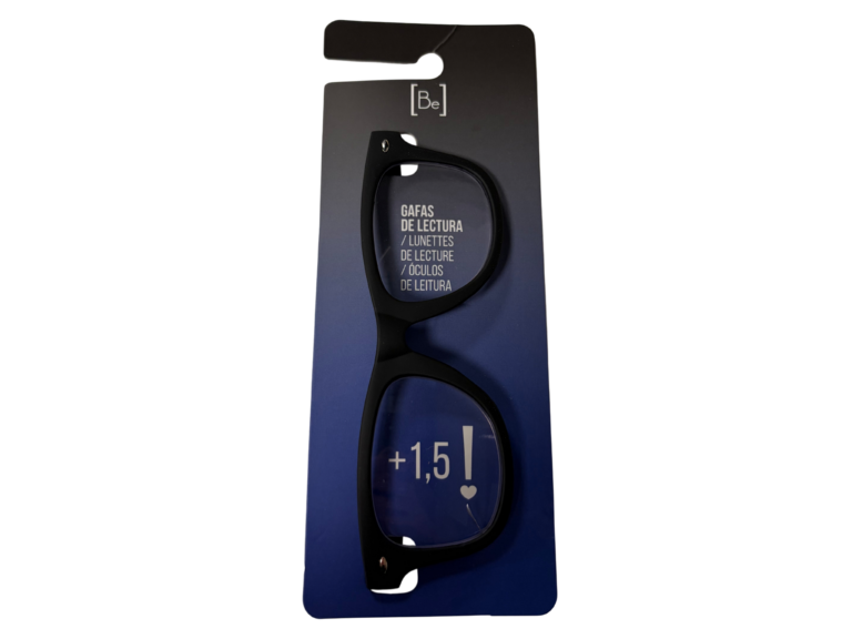 BE GAFAS LECTURA  + 1.50 NEGRAS